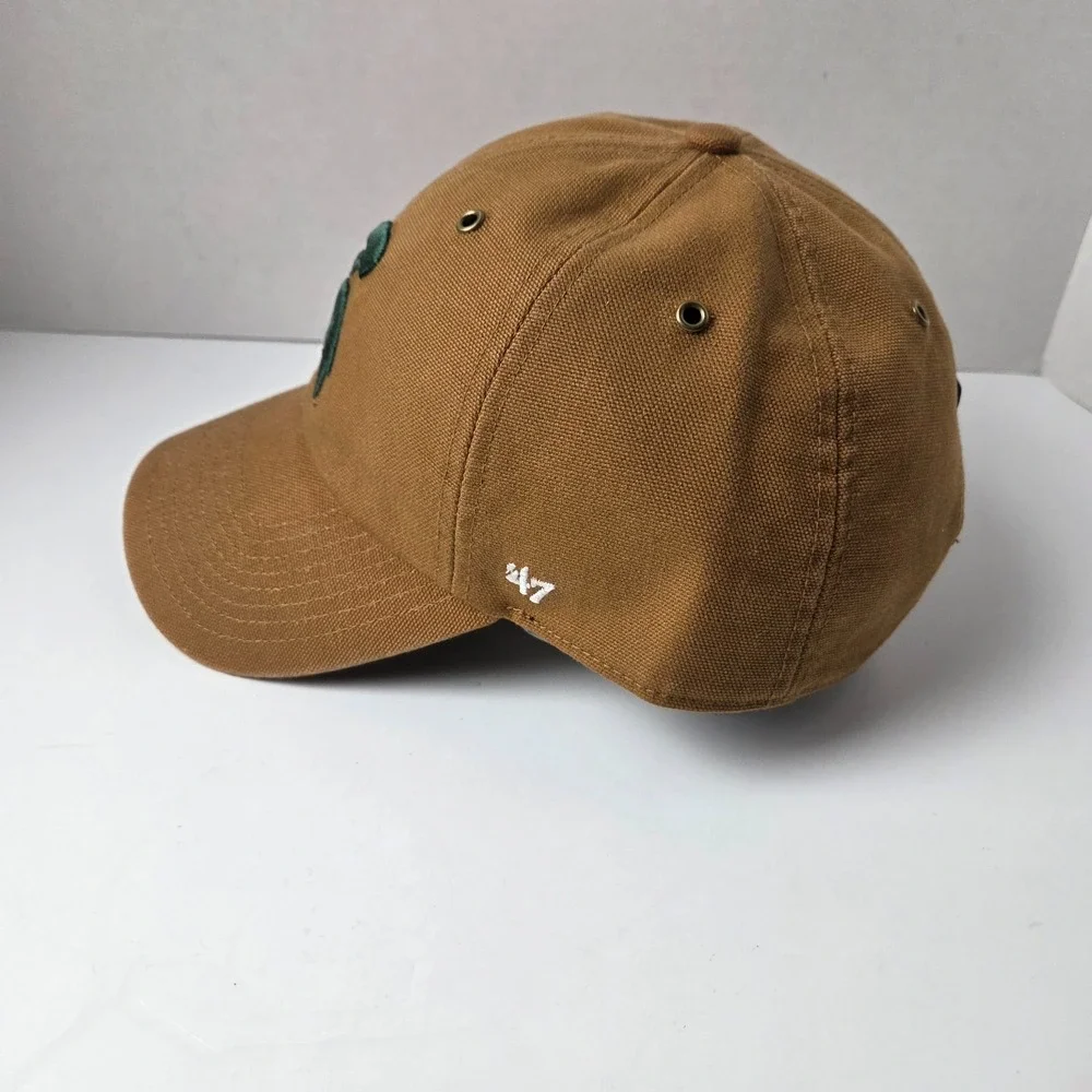 Michigan State Spartans '47 Trucker Carhartt  SnapBack Adjustable Hat Brown